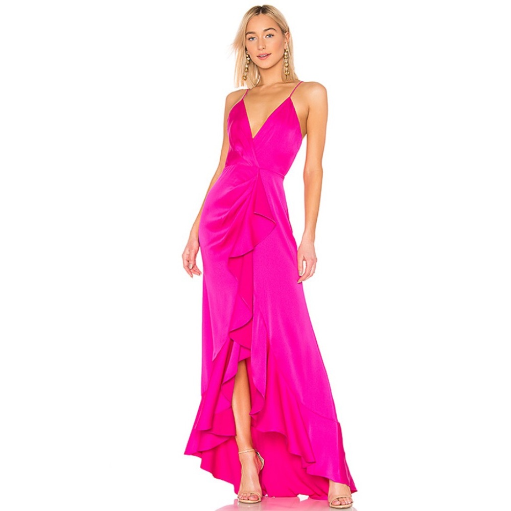 Elsie Gown in Bright Fuchsia - Revolve formal dress